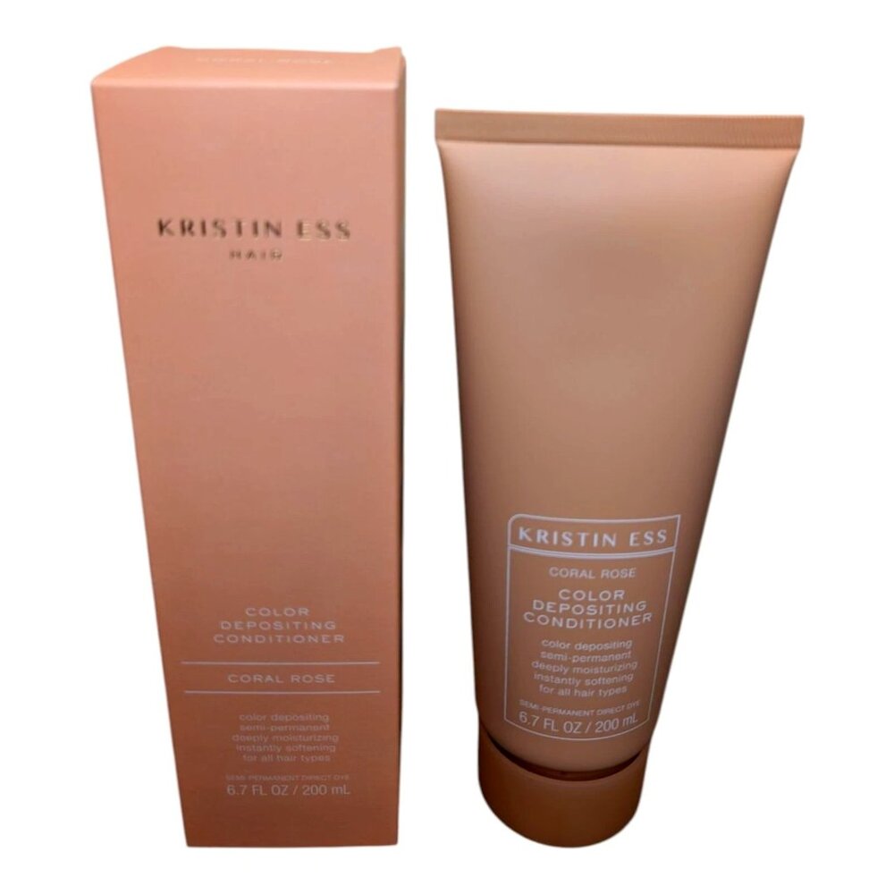 Kristin Ess Coral Rose Color Depositing Conditioner, 6.7 Fl. Oz